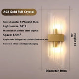 Crystal Wall Lamp Living Room Background Wall Stairs Aisle Light