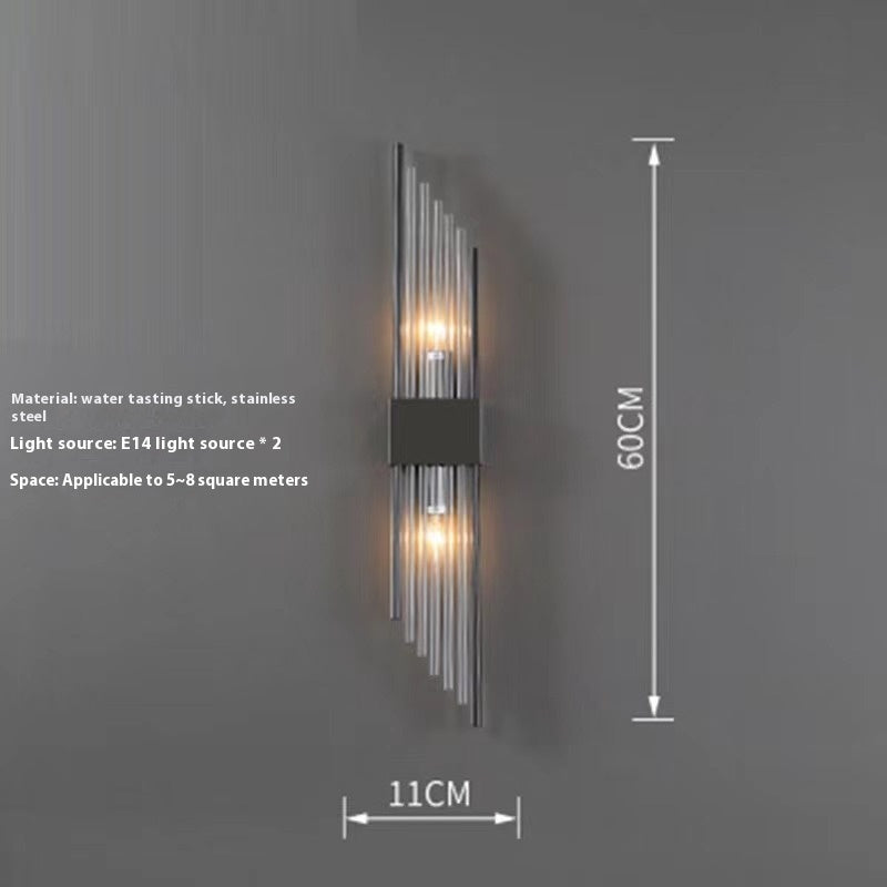 Crystal Wall Lamp Living Room Background Wall Stairs Aisle Light