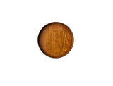 Solid wood round tray