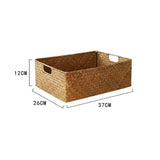 Straw Woven Rectangular Storage Baskets, Finishing Baskets, Woven Bamboo Baskets, Storage Baskets