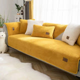 Lambswool Sofa Non-slip Plush Thickened Cushion Cover Towel