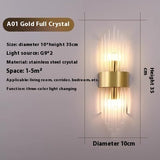 Crystal Wall Lamp Living Room Background Wall Stairs Aisle Light