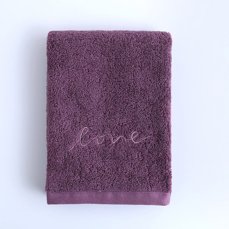 Pure Cotton Embroidery Towel Plain Gift Face Towel