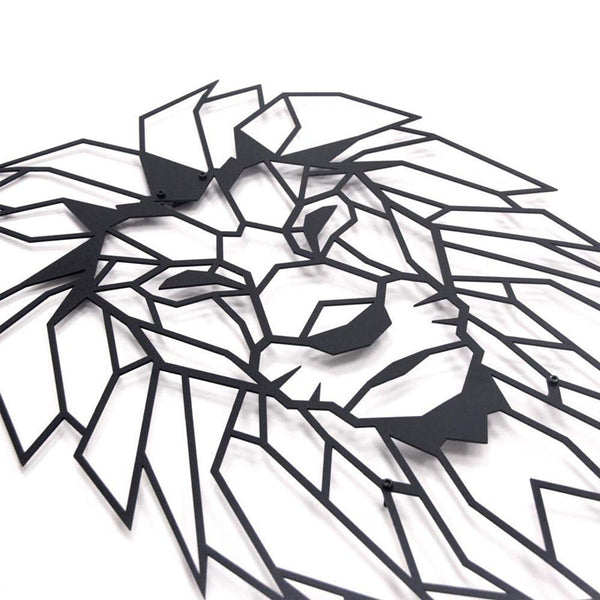 Lion Head Metal Wall Art Decoration