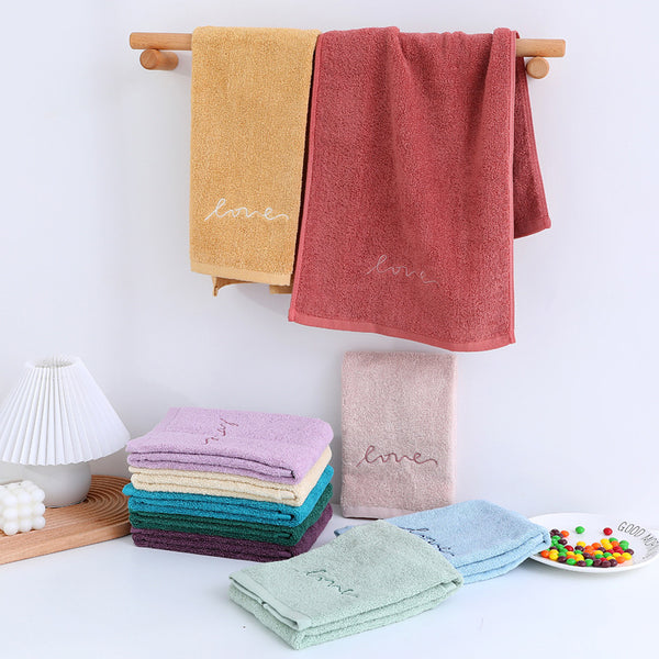 Pure Cotton Embroidery Towel Plain Gift Face Towel