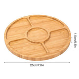 Bamboo Nut Storage Tray Split Tray