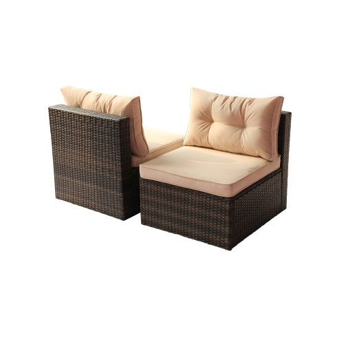 Patio Furniture Set PE Rattan Sectional Garden Furniture Corner Sofa Set