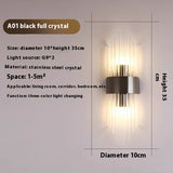 Crystal Wall Lamp Living Room Background Wall Stairs Aisle Light