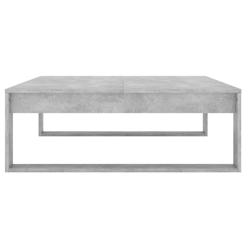 vidaXL Coffee Table Concrete Grey 100x100x35 cm Engineered Wood