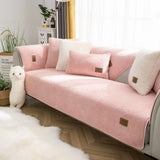 Lambswool Sofa Non-slip Plush Thickened Cushion Cover Towel